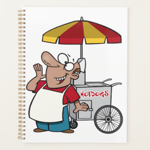 Agenda Vendedor de Carrito de Perros Calientes Comida Cal