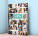 Agenda Verde azulada tus fotos Insta Collage 2024<br><div class="desc">Foto insta collage planner con 22 fotos de tu familia y amigos,  tu nombre y el año.</div>