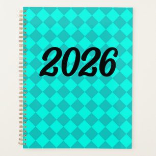 Agenda verde azulado de 2026
