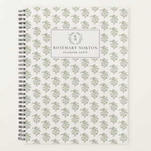 Agenda Verde claro inspirado en la huella