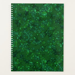 Agenda Verde, confetti, purpurina