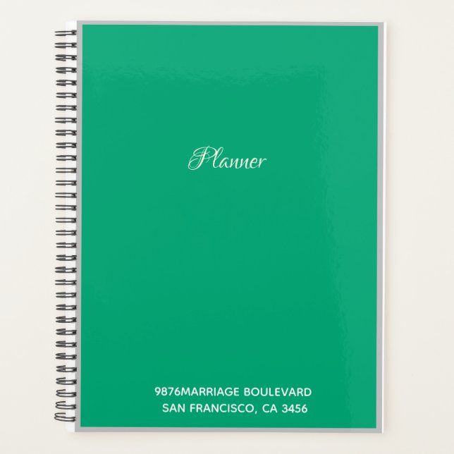 Agenda Verde Esmeralda  (Anverso)