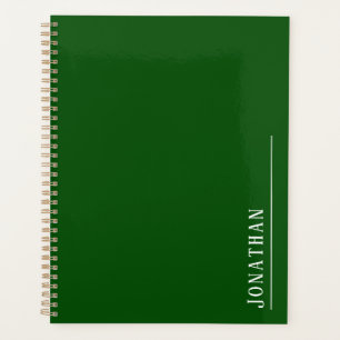 Agenda verde minimalista monograma