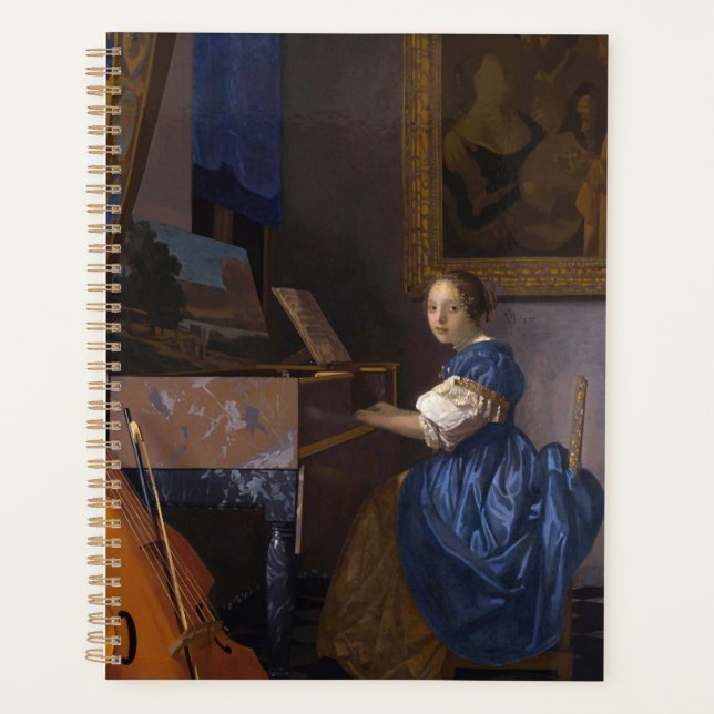 Agenda Vermeer - Dama sentada en un Bella Artes virgen (Anverso)