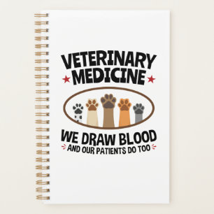 Agenda Vet Tech Veterinaria Funny Dibuja Cita De Sangre