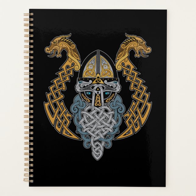 Agenda Viaje Dragón Valknut Casco Valhalla Dios Odin (Anverso)