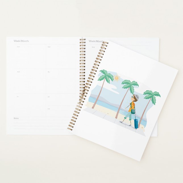 Agenda Viajero de vacaciones tropicales viaje en playa di (Subido por el creador)