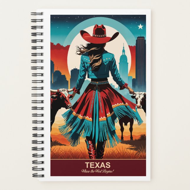 Agenda Viajes por Texas: Donde empieza Occidente (Anverso)