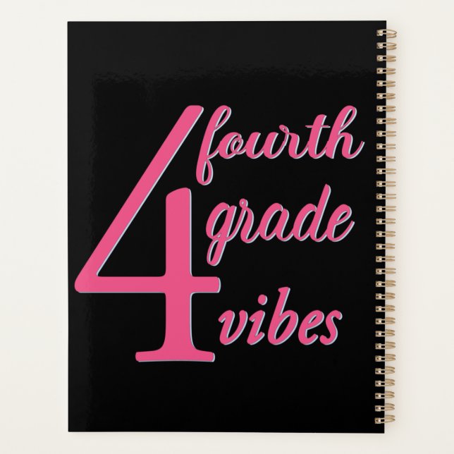 Agenda Vibes de cuarto grado (Reverso)