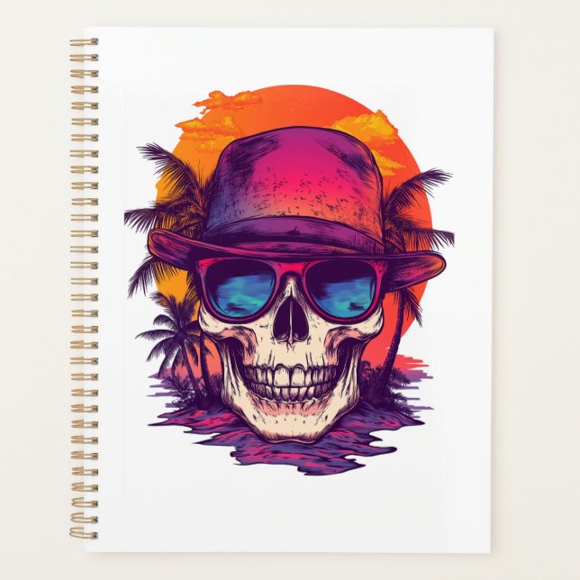 Agenda Vibra de Calavera Tropical (Anverso)