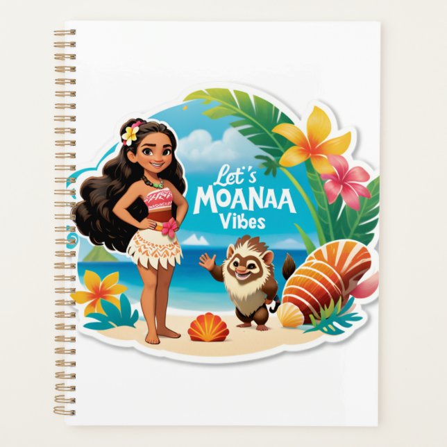 Agenda ¡Vibraciones de cumpleaños de Moana en la isla! (Anverso)