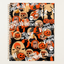 Vibraciones espeluznantes de Halloween lindas y at