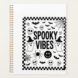 Agenda Vibraciones espeluznantes Halloween retro