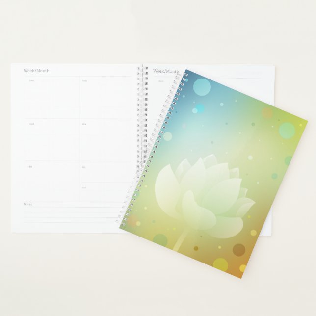 Agenda Vibrant Lotus Hardcover Planner (Demostración)