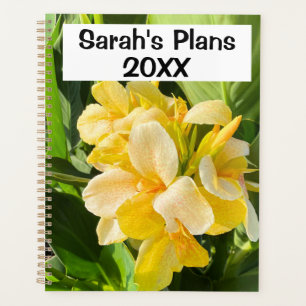 Agenda Vibrante Fotografía De Flor Amarilla Con Texto Per