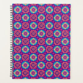 Agenda Vibrante Moda Boho Mandala Patrón floral