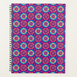 Agenda Vibrante Moda Boho Mandala Patrón floral