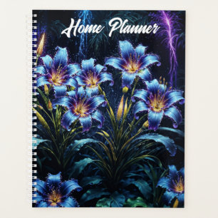 Agenda Vibrantes lirios luminosos jardín de fantasía flor