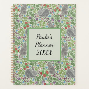 Agenda Victoria Vintage Bunny Rabbit Berry Garden Pascua