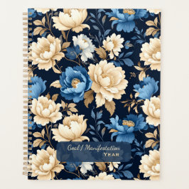 Agenda Victorian Flowers Blue