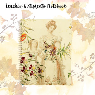 Agenda Victoriana Lady Floral Planner retro vintage