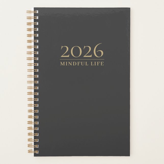 Agenda Vida Consciente Iniciales Personalizados |  2026 M (Anverso)
