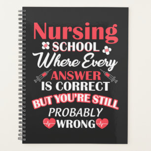 Agenda Vida de enfermería Estudiante de la escuela de