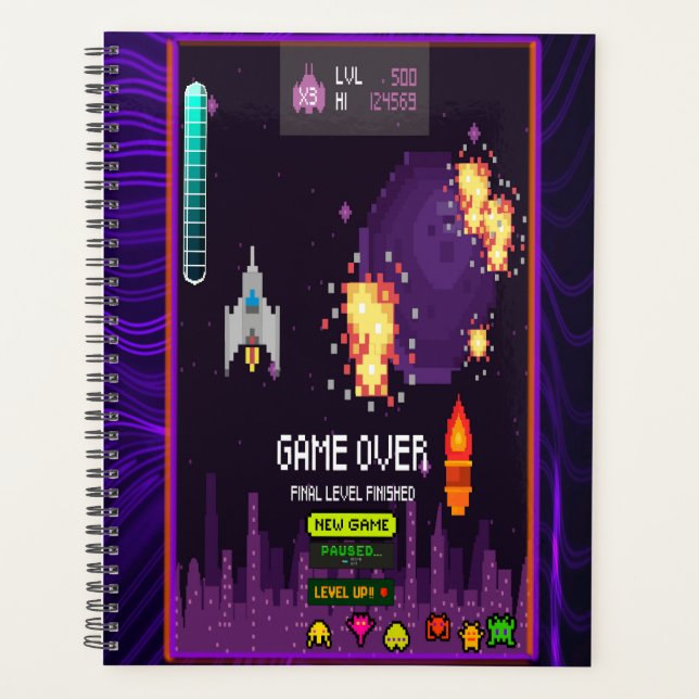 Agenda Videogaming Purple (Anverso)