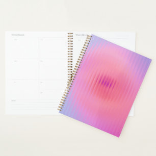 Agenda Vidrio de cinta с gradiente rosa gris oscuro