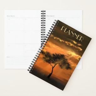 Agenda Vigas solares de árbol solitario - Añadir tu texto