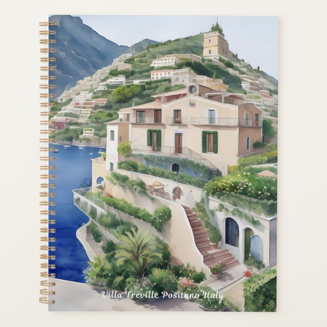 Agenda Villa Treville Positano Italia Arte Exclusivo (Anverso)