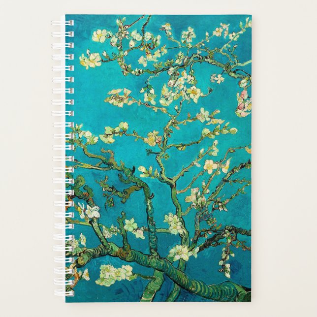Agenda Vincent Van Gogh Blossoming Almond Tree Floral Art (Anverso)