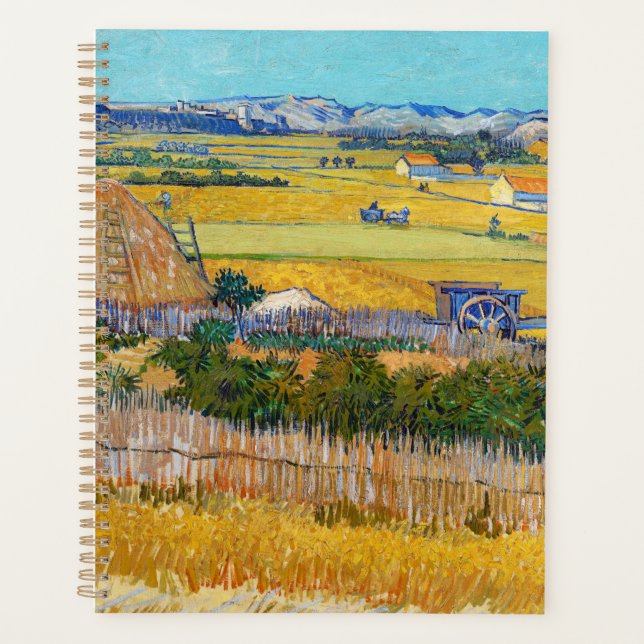 Agenda Vincent van Gogh - Cosecha en La Crau (Anverso)