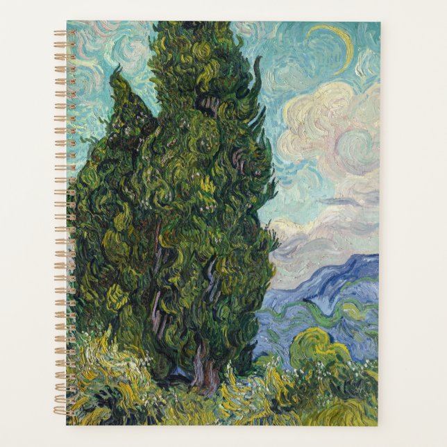 Agenda Vincent van Gogh - Cypresses (Anverso)