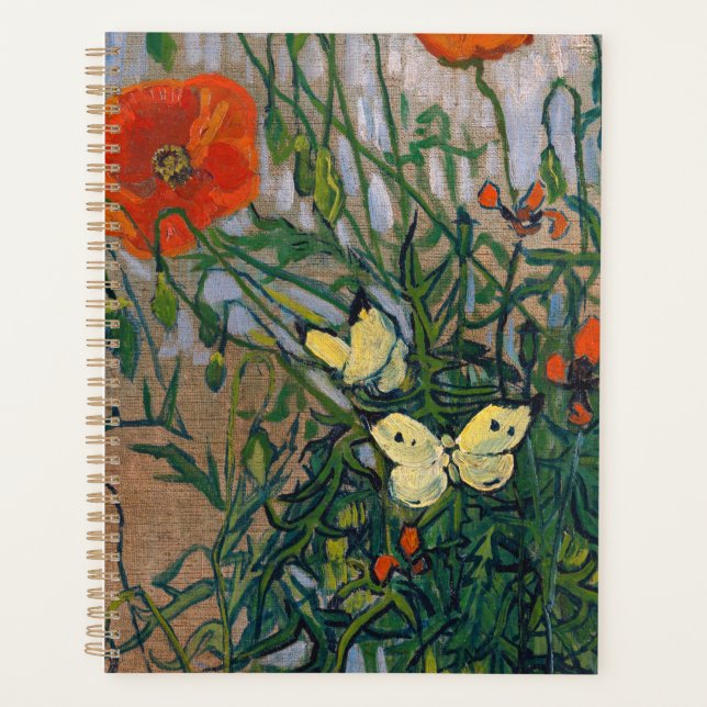 Agenda Vincent van Gogh - Mariposas y Papas (Anverso)