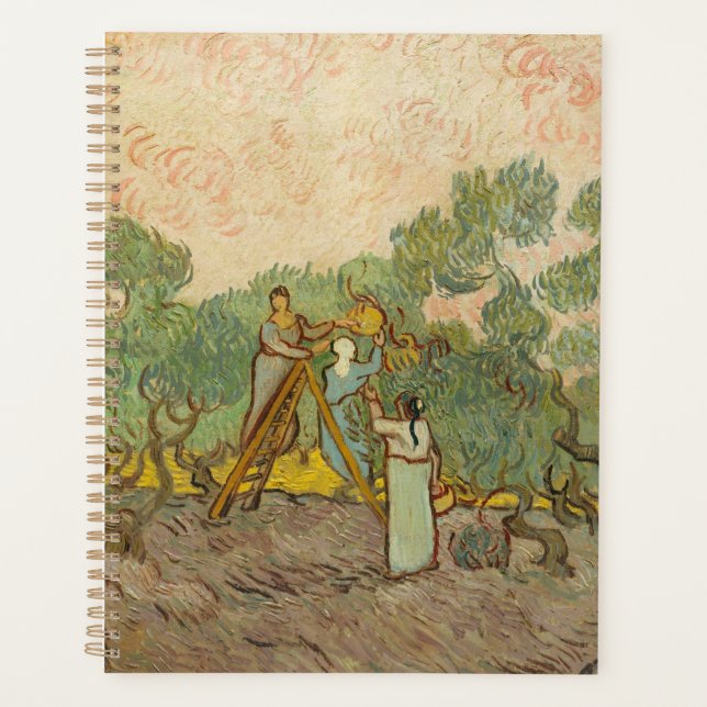 Agenda Vincent van Gogh - Mujeres recolectando aceitunas (Anverso)