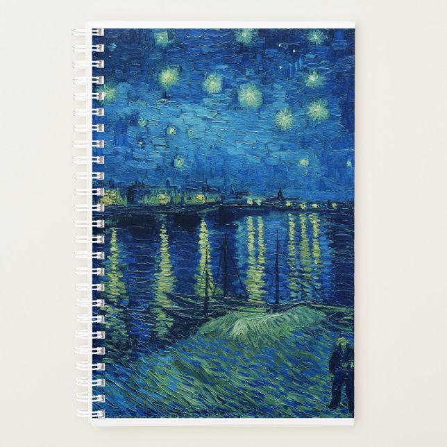 Agenda Vincent Van Gogh - Noche estrellada sobre el Ródan (Anverso)