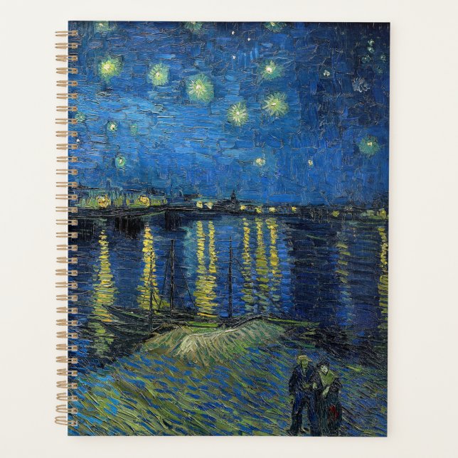 Agenda Vincent van Gogh - Noche estrellada sobre el Ródan (Anverso)