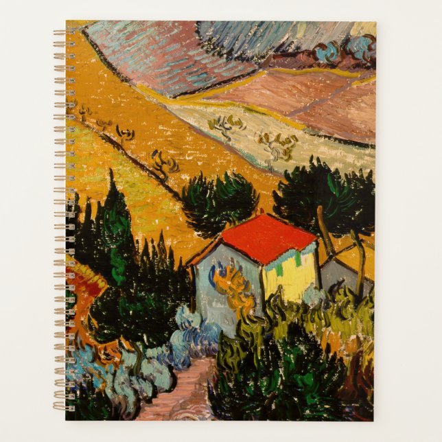 Agenda Vincent van Gogh - Paisaje, Casa y Payaso (Anverso)