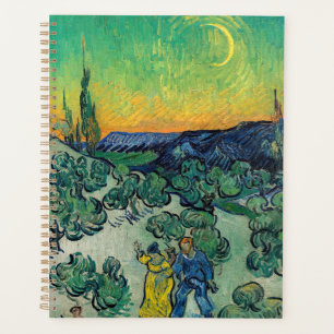 Agenda Vincent van Gogh - Paisaje iluminado por luna con