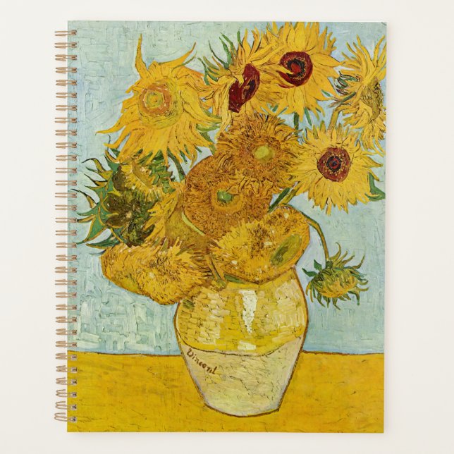 Agenda Vincent Van Gogh - Vase con doce girasoles (Anverso)