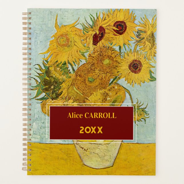 Agenda Vincent Van Gogh - Vase con doce girasoles (Anverso)