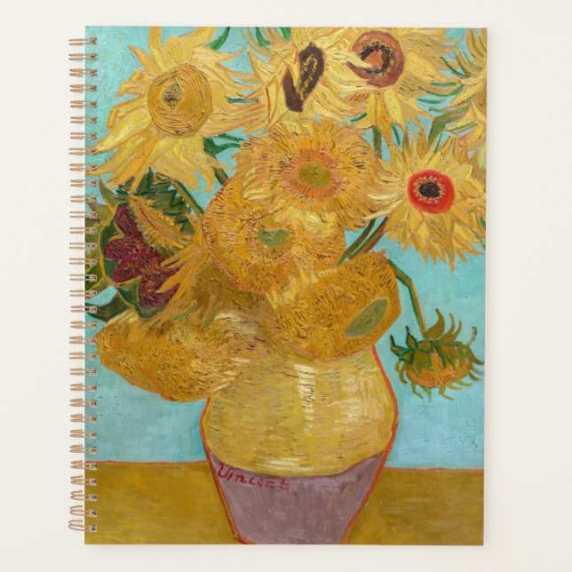 Agenda Vincent Van Gogh - Vase con doce girasoles (Anverso)