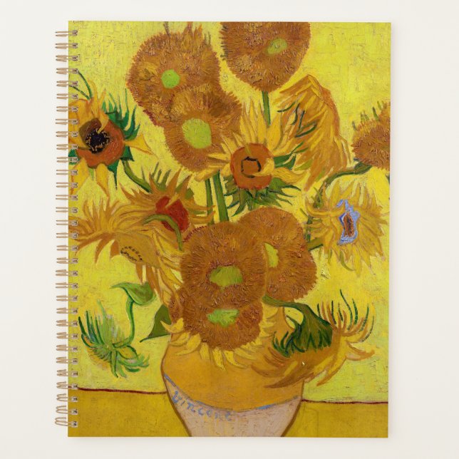 Agenda Vincent van Gogh - Vase con quince girasoles (Anverso)