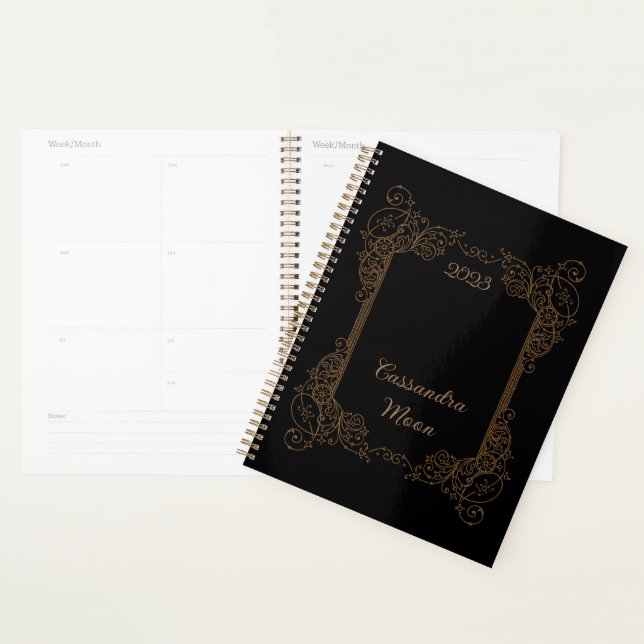 Agenda Viñeta Romántica de Steampunk Personalizada (Demostración)