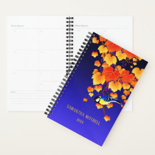 Agenda Vino de uva de otoño Naranja de aves de gran teta 