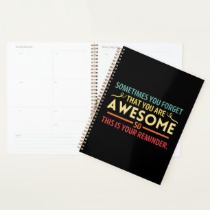 Agenda Vintage A veces te olvidas de que eres increíble