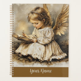 Agenda Vintage Angel Planner Personalize with Your Name"