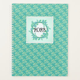 Agenda Vintage Aqua Floral 2023 Planner