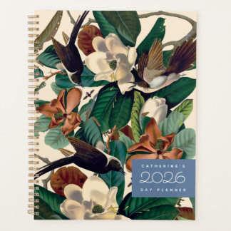 Agenda Vintage Birds with Magnolia 2026 Day Planner